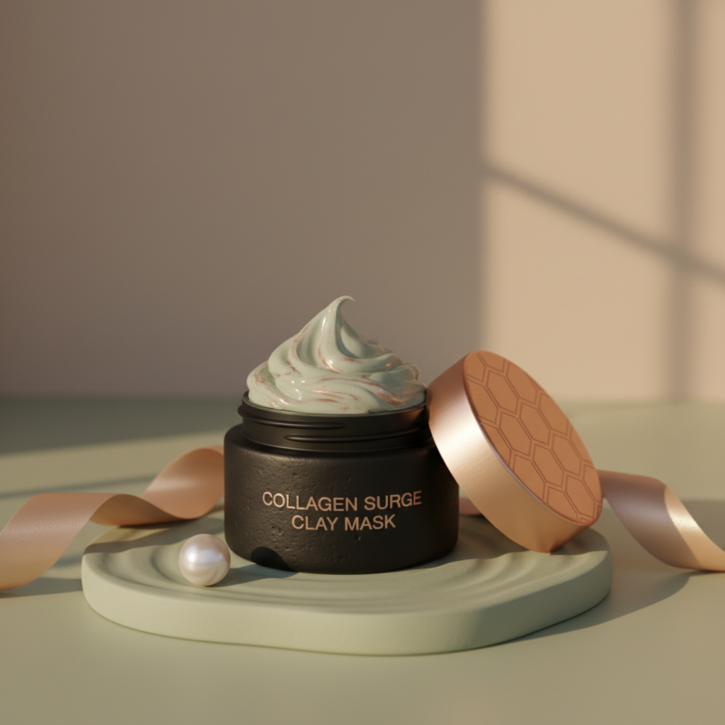 Collagen Surge Clay Mask – Honeycomb Luxe